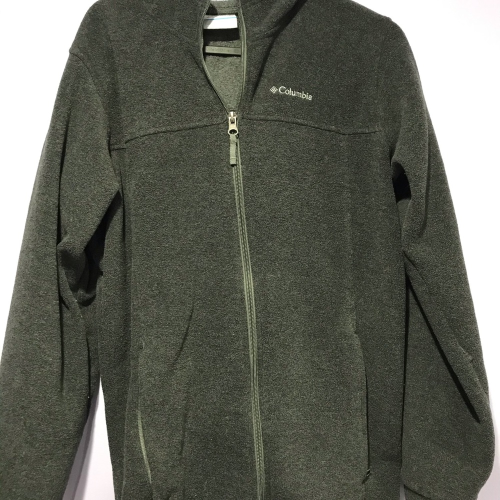 Columbia gray zip-up sweater